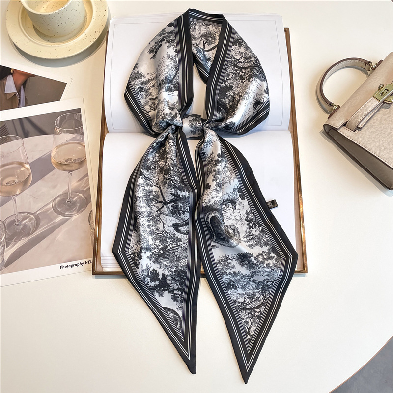 Head Wrap Turban - Luxury Long Neckerchief Skinny Hair Bands