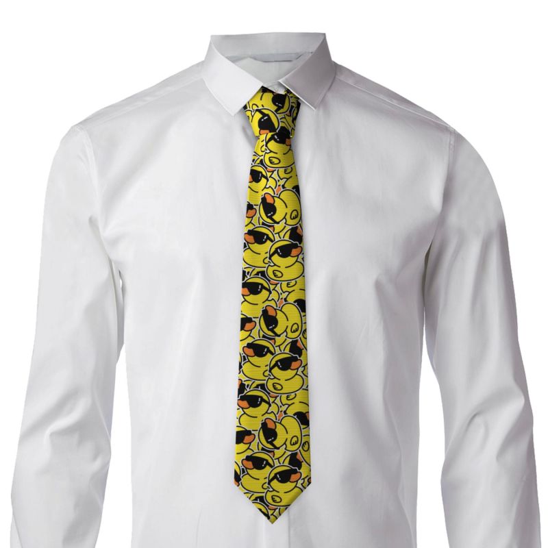 Cute Rubber Ducks Necktie Men  - Skinny Tie Men ulasan dan harga